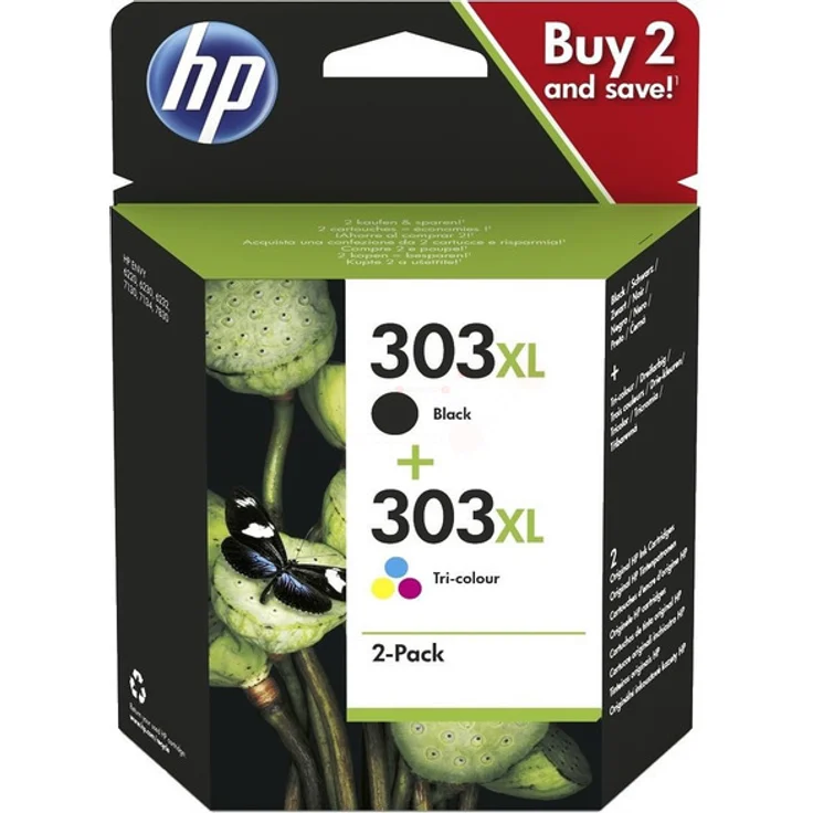 HP 303 Multipack Original Druckerpatronen für HP ENVY Photo 6230, 7130, 7830, Schwarz, Cyan, Magenta, Gelb, XL – Bild 2