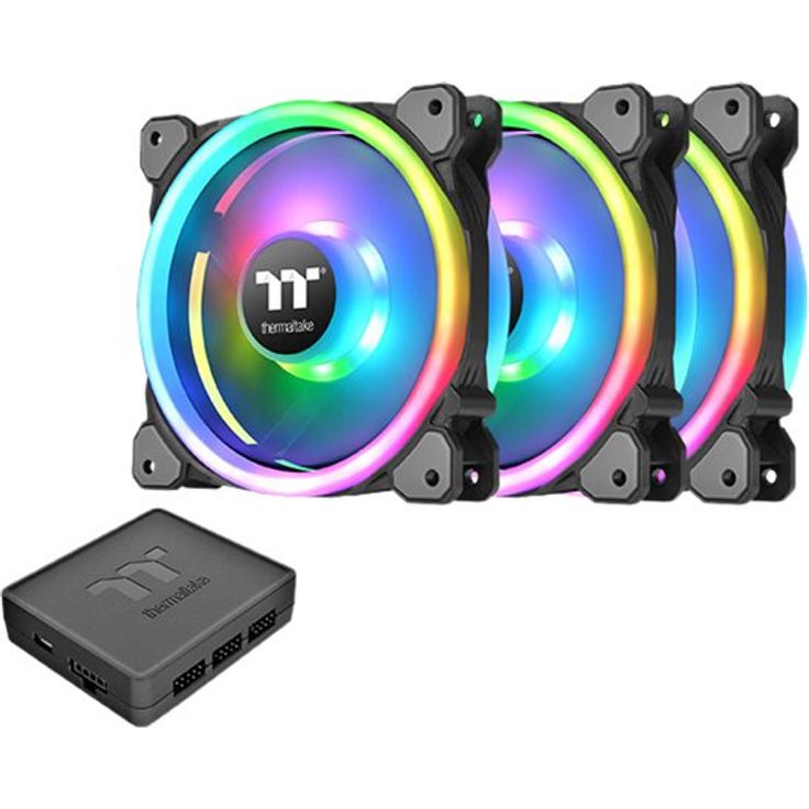 Thermaltake Riing Trio 14 LED RGB Radiator Fan TT - Premium Edition - System Schrank-Gebläseset - 140 mm – Bild 2