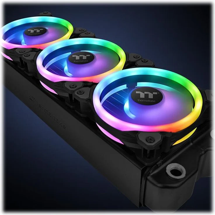 Thermaltake Riing Trio 14 LED RGB Radiator Fan TT - Premium Edition - System Schrank-Gebläseset - 140 mm – Bild 4