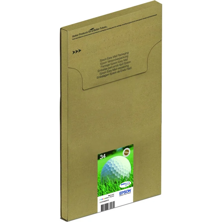 Epson Original 34 Tinte Golfball (WF-3720DWF WF-3725DWF, Amazon Dash Replenishment) Multipack 4-farbig – Bild 1