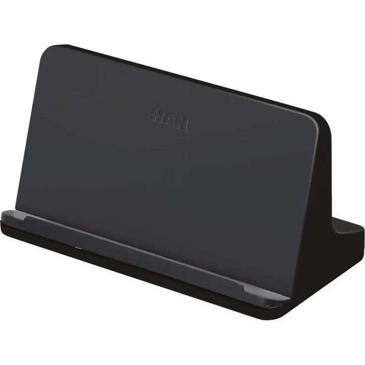 HAN Tablet Halterung smart-Line 92140-13 in Schwarz – Tablet Halter in Weiß für das Büro mit Soft-Grip Aufstellfläche – Geeignet für alle gängigen Tablets – Bild 2