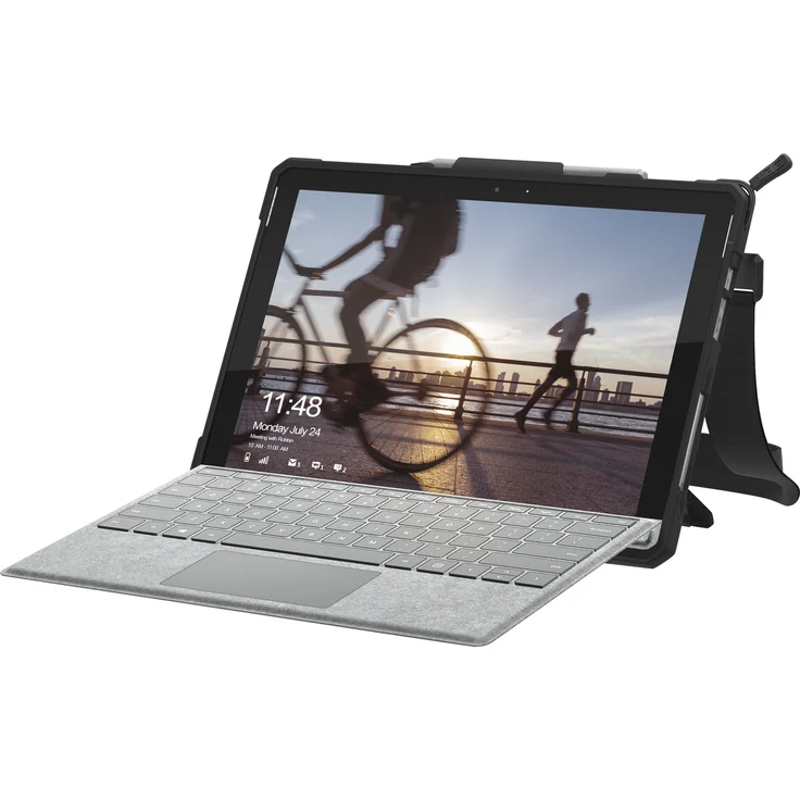 Urban Armor Gear Plasma Hülle für Microsoft Surface Pro 7 - Pro 6 - Pro 5 - Pro 4 (Microsoft zertifiziert, Type-Cover kompatibel, Surface Pen Halterung, Standfunktion, Schultergurt) - transparent – Bild 5