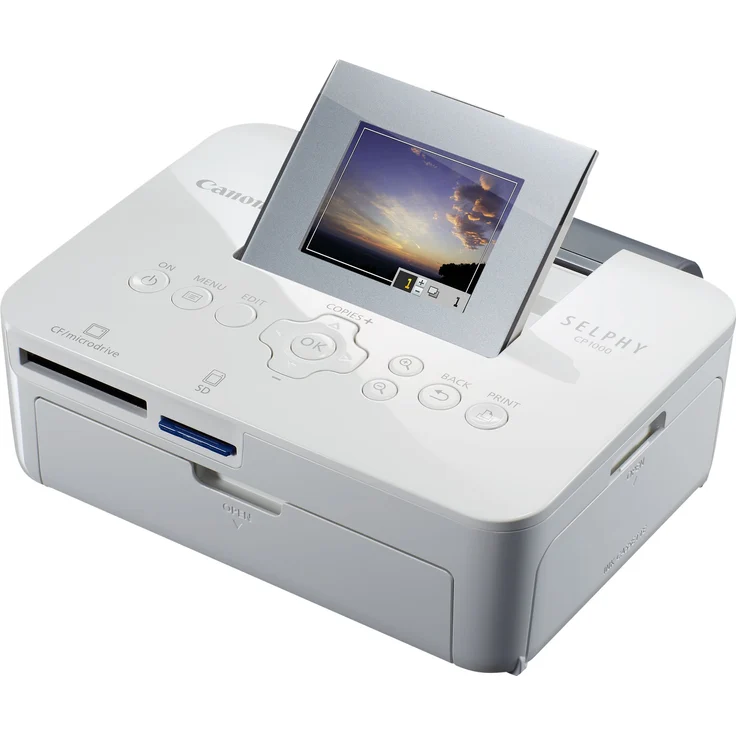 Canon SELPHY CP1000 WH Fotodrucker Thermosublimationsdruck (0011C012) – Bild 4