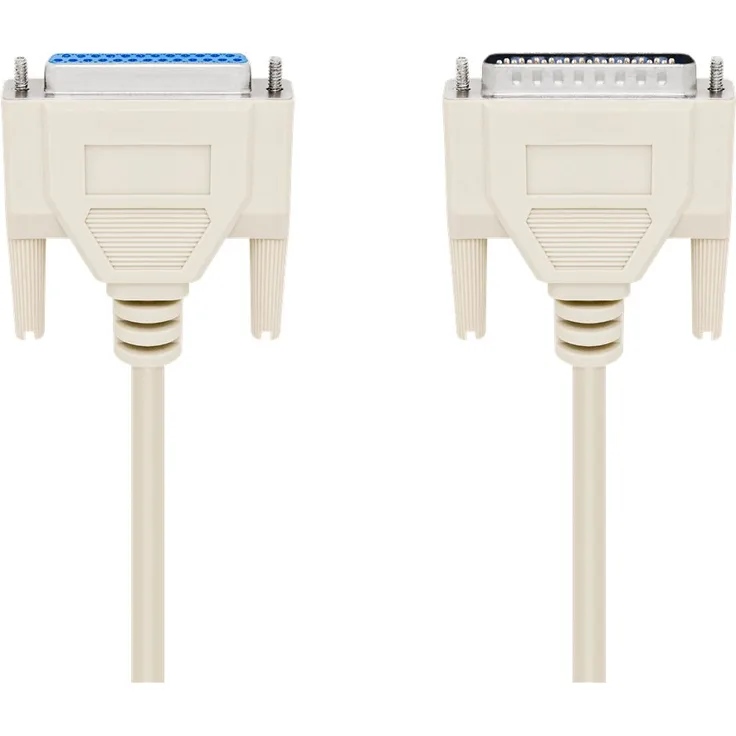 Wentronic Anschlusskabel (25 polig D-SUB Stecker auf 25 polig D-SUB Buchse) 1,8 m