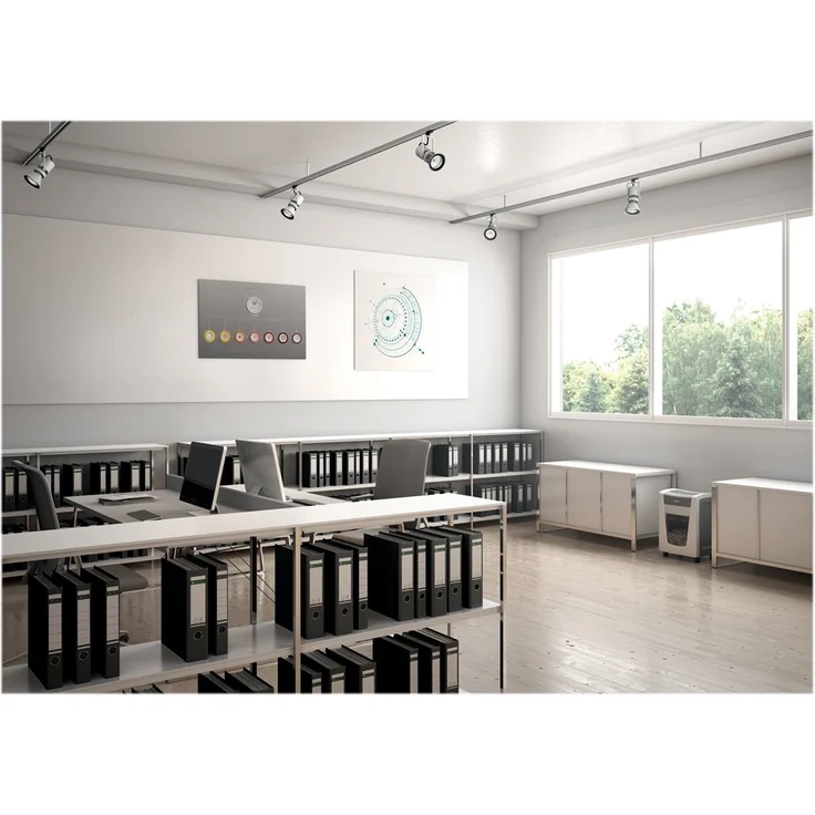 Leitz IQ Office Pro Aktenvernichter, Partikelschnitt, Sicherheitsstufe P4, 20 Blatt Kapazität, 30L Abfallbehälter, Schredder, Weiß, 80060000 – Bild 2