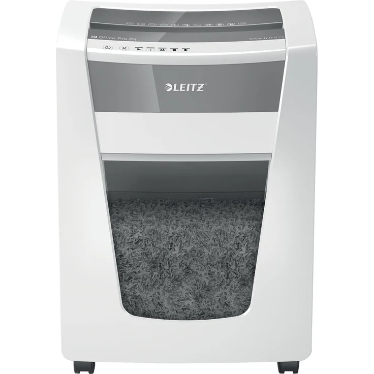Leitz IQ Office Pro Aktenvernichter, Partikelschnitt, Sicherheitsstufe P4, 20 Blatt Kapazität, 30L Abfallbehälter, Schredder, Weiß, 80060000 – Bild 5