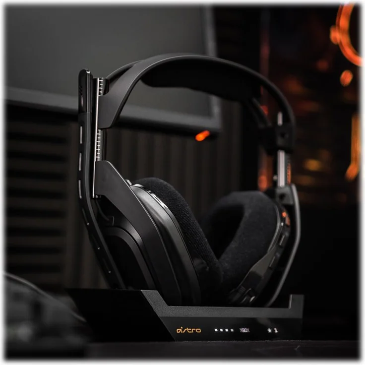ASTRO Gaming A50 kabelloses Headset und Basisstation (4. Generation) mit Dolby Audio-Dolby Atmos (kompatibel mit PS4, PC, Mac) schwarz-silber – Bild 3