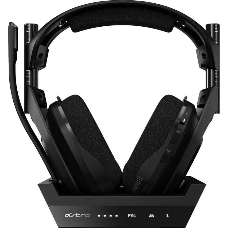 ASTRO Gaming A50 kabelloses Headset und Basisstation (4. Generation) mit Dolby Audio-Dolby Atmos (kompatibel mit PS4, PC, Mac) schwarz-silber – Bild 7