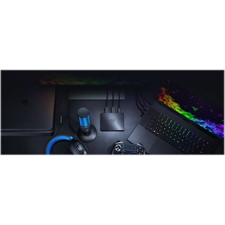 Razer Ripsaw HD - Game Capture Card für Profi-Streaming (Full-HD 1080p Aufzeichnungskarte, 60 FPS, 4K 60 FPS Passthrough, Audio Mixer, HDMI 2.0, USB 3.0, Mikrofon- und Kopfhörer-Anschluss) – Bild 2