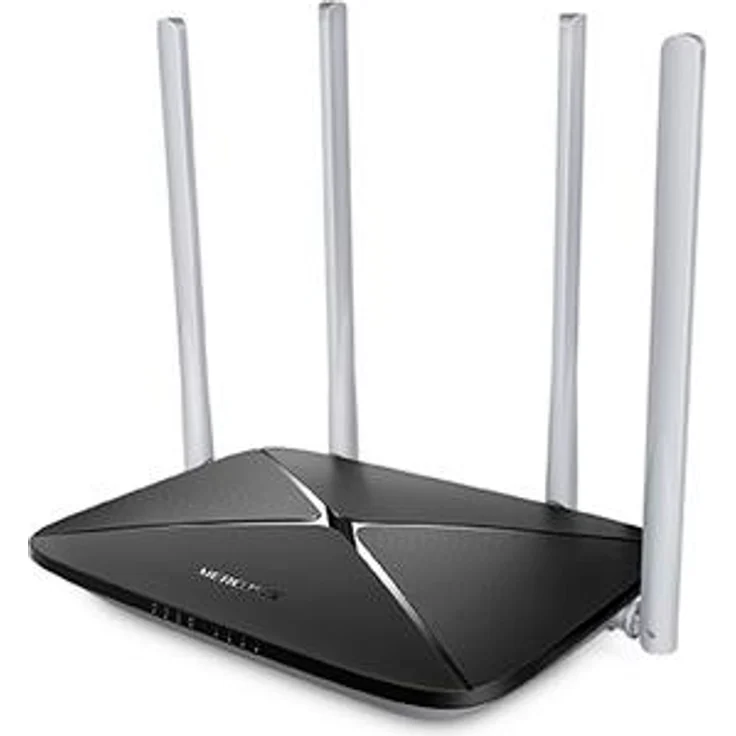 MERCUSYS AC12 Dualband WLAN Router(300 Mbit/s 2,4GHz + 867Mbit/s 5GHz), 4x10/100Mbit/s LAN Ports Kabel Router Accrss Point für Anschluss an Kabel-/DSL-/Glasfaser-Modem, Gast-Netzwerk – Bild 2
