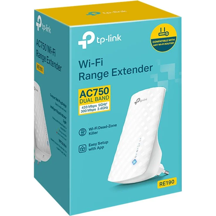 TP-Link RE190 AC750 WLAN-Repeater, 5 GHz, 433 Mbps 5 GHz, Weiß – Bild 4