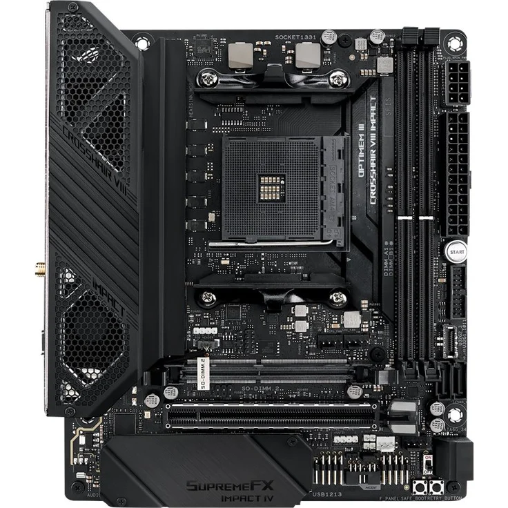 ASUS ROG Crosshair VIII Impact - mini DTX, AMD X570, Sockel AM4, Dual-channel DDR4 (90MB11Q0-M0EAY0) – Bild 4
