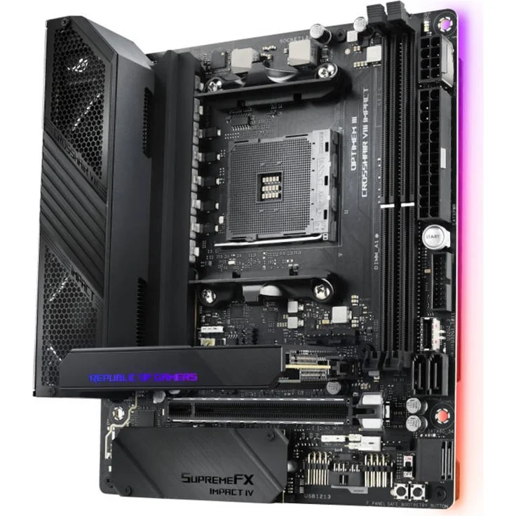 ASUS ROG Crosshair VIII Impact - mini DTX, AMD X570, Sockel AM4, Dual-channel DDR4 (90MB11Q0-M0EAY0) – Bild 3