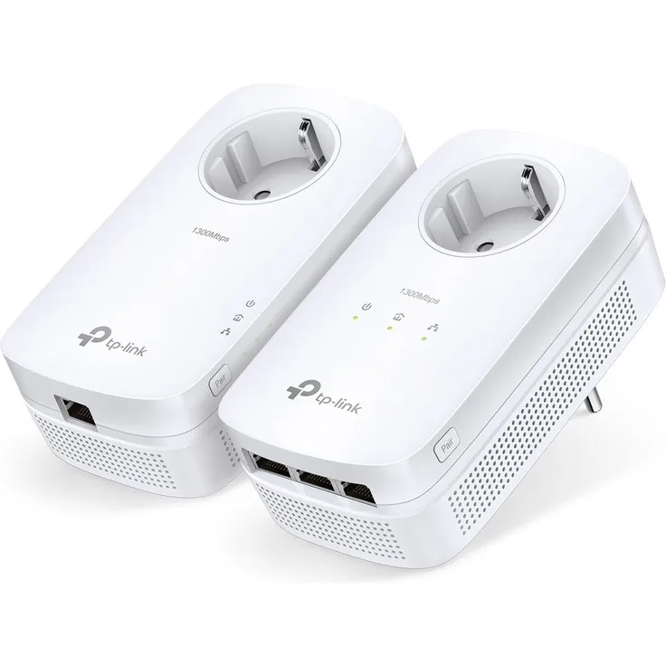 TP-Link Powerline AV1300 Passthrough, HomePlug AV2, RJ-45, 2er-Pack (TL-PA8033P-KIT)