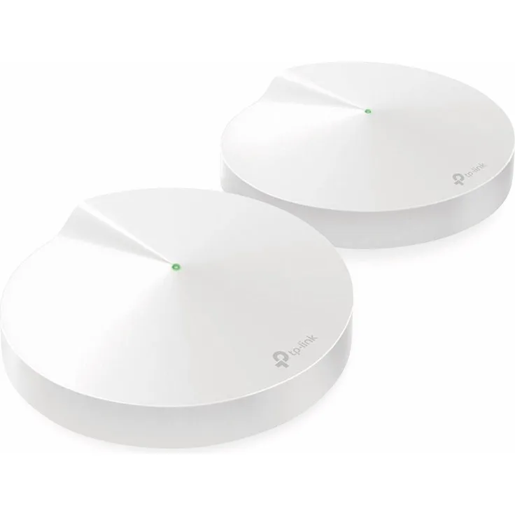 TP-Link DECO M5 - WLAN-System (2 Router) - bis zu 418 m² - Netz - GigE - 802.11a/b/g/n/ac, Bluetooth 4.2 - Dual-Band