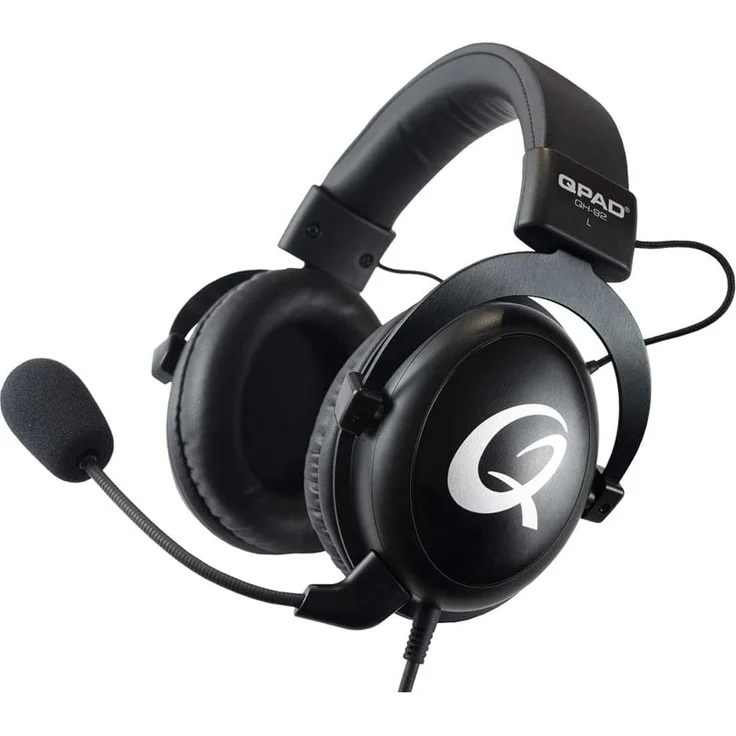 QPAD QH-92 Pro Gaming Headset Premium - Kopfhörer für PC-Gaming - PS4 - XBox - Nintendo Switch - Laptop - Smartphone und Tablet - Over Ear - 53-mm Treiber und Mikrofon mit Rauschunterdrückung – Bild 1