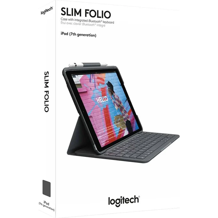 Logitech Slim Folio for iPad 7th Graphite (FRA) – Bild 2