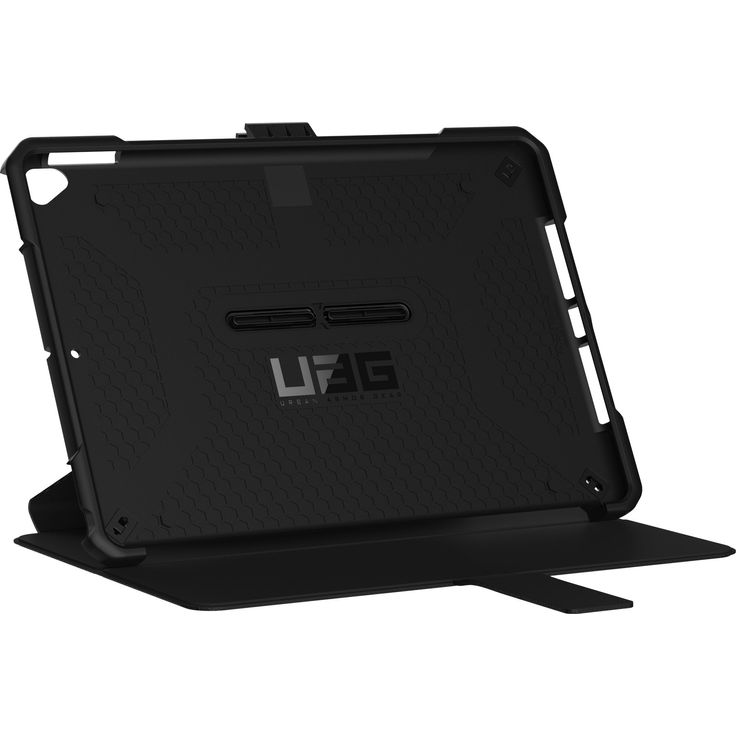 Urban Armor Gear Metropolis Hülle Apple iPad 10.2 (2019) Schutzhülle (Wake-Sleep Funktion, Apple Pencil Halter, Standfunktion, Smart Keyboard kompatibel) - schwarz – Bild 3