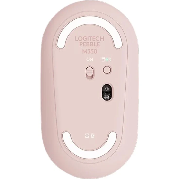 Logitech M350 Pebble Kabellose Maus, Bluetooth und 2.4 GHz Verbindung via Nano USB-Empfänger, 18-Monate Akkulaufzeit, 3 Tasten, Leises Klicken und Scrollen, PC-Mac-iPadOS - rosa – Bild 6