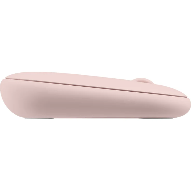 Logitech M350 Pebble Kabellose Maus, Bluetooth und 2.4 GHz Verbindung via Nano USB-Empfänger, 18-Monate Akkulaufzeit, 3 Tasten, Leises Klicken und Scrollen, PC-Mac-iPadOS - rosa – Bild 3