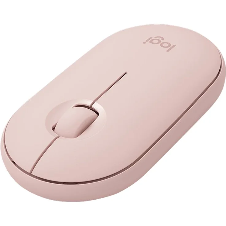 Logitech M350 Pebble Kabellose Maus, Bluetooth und 2.4 GHz Verbindung via Nano USB-Empfänger, 18-Monate Akkulaufzeit, 3 Tasten, Leises Klicken und Scrollen, PC-Mac-iPadOS - rosa – Bild 8