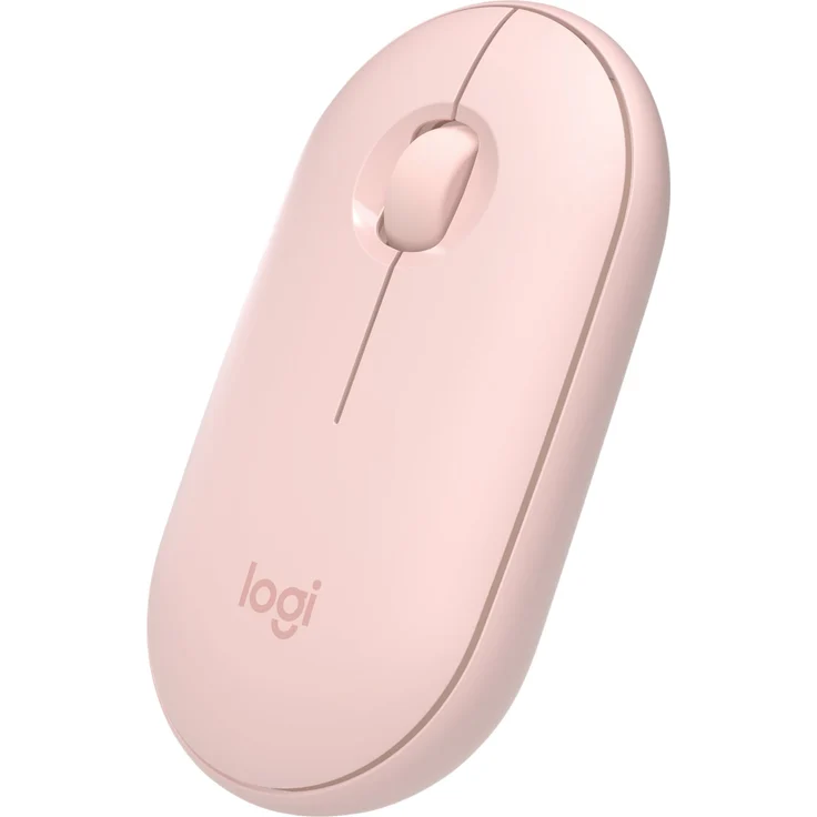 Logitech M350 Pebble Kabellose Maus, Bluetooth und 2.4 GHz Verbindung via Nano USB-Empfänger, 18-Monate Akkulaufzeit, 3 Tasten, Leises Klicken und Scrollen, PC-Mac-iPadOS - rosa – Bild 9