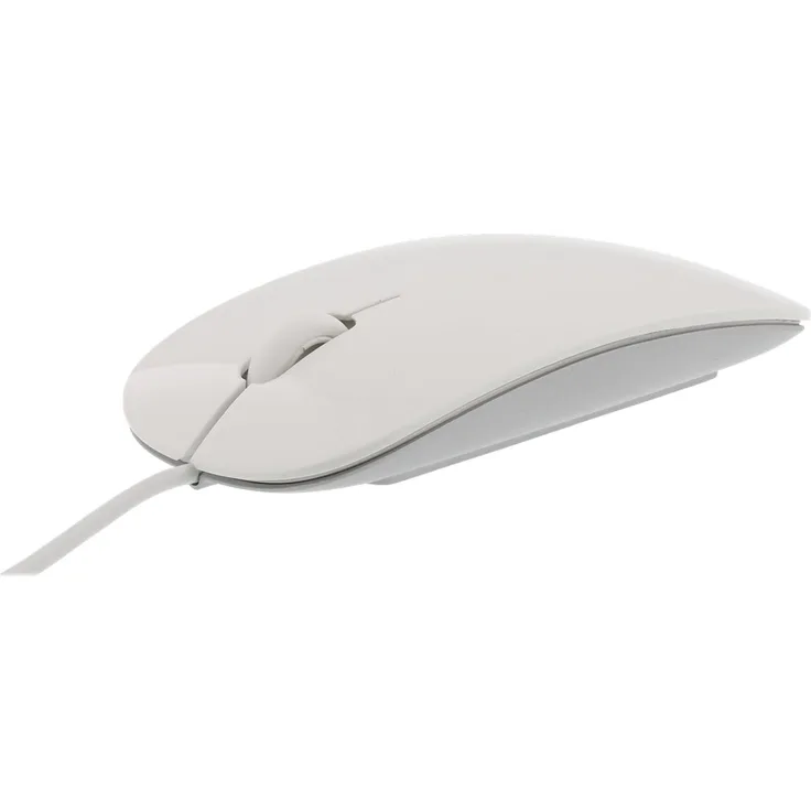 LMP 20411 Easy Mouse USB mit 2-Pulsenten und Rollen, weiß-silberfarben