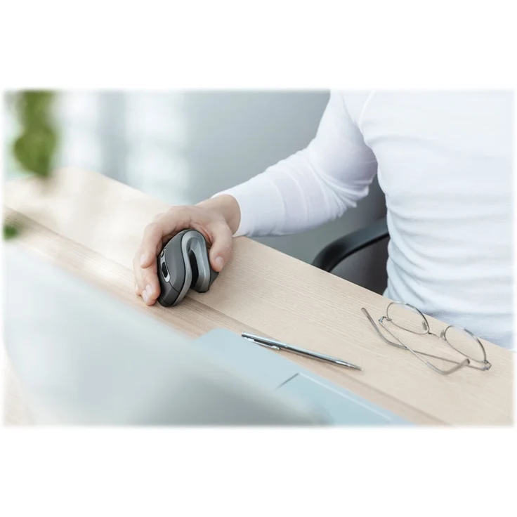 Trust Verro Ergonomische Funkmaus Kabellose Vertikale Maus (Vertikaler Winkel von 60°, 800-1600 DPI, 6 Tasten, PC und Laptop) schwarz – Bild 4