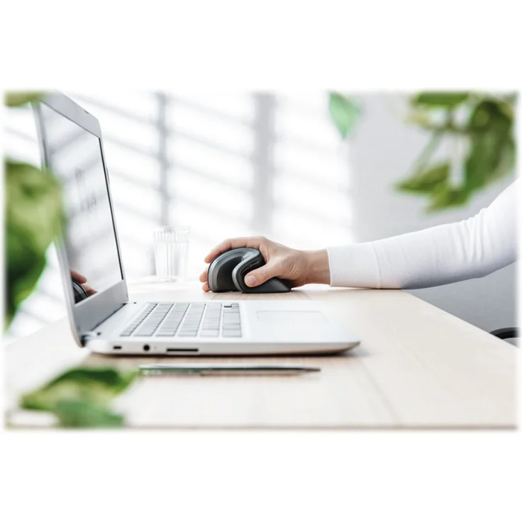 Trust Verro Ergonomische Funkmaus Kabellose Vertikale Maus (Vertikaler Winkel von 60°, 800-1600 DPI, 6 Tasten, PC und Laptop) schwarz – Bild 8