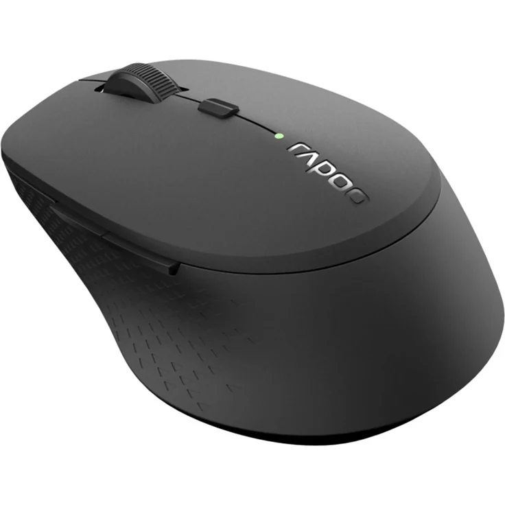 Rapoo M300 kabellose Multimodus-Maus - Bluetooth 3.0, 4.0, 2,4 GHz, 1.600 DPI Sensor, geräuschlose Tasten, dunkelgrau – Bild 2