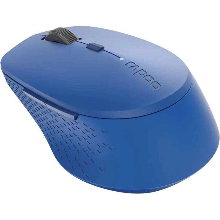 Rapoo M300 kabellose Multimodus-Maus - Bluetooth 3.0, 4.0, 2,4 GHz, 1.600 DPI Sensor, geräuschlose Tasten, blau – Bild 2