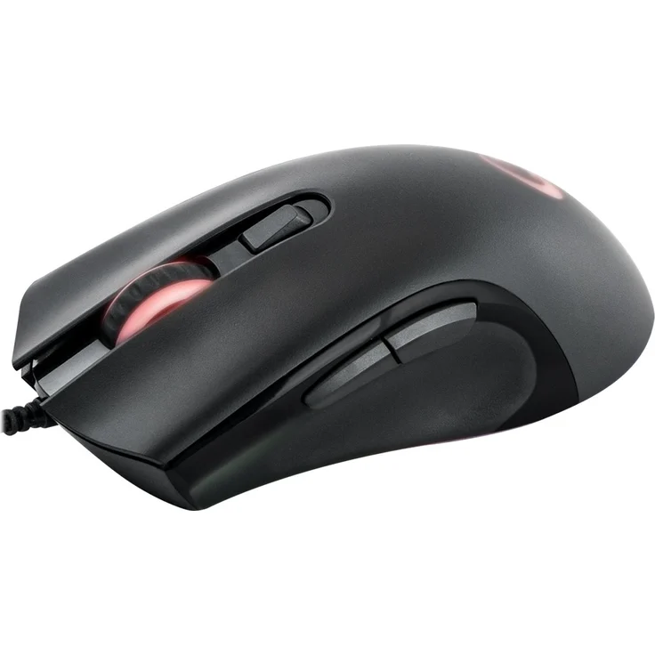 Qpad DX-120 Pro Gaming Maus, Computermaus für PC, Laptop, Computer, Mac, MacBook, Optical Mouse mit optischem Sensor für FPS Spiele, 12.000 DPI, LED Beleuchtung, kabelgebunden (Wired), USB, Schwarz – Bild 3