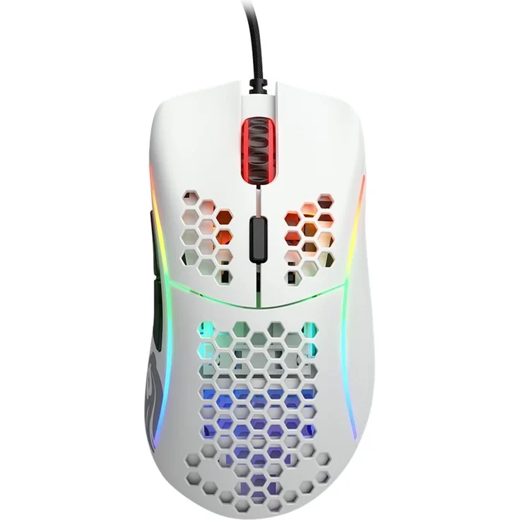 Glorious PC Gaming Race Model D Gaming-Maus mit Kabel, Weiß Matt – Bild 2