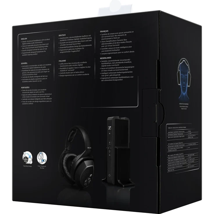 Sennheiser RS175-U Digitales Funkkopfhörersystem Over-Ear-Kopfhörer mit Bluetooth, schwarz – Bild 13