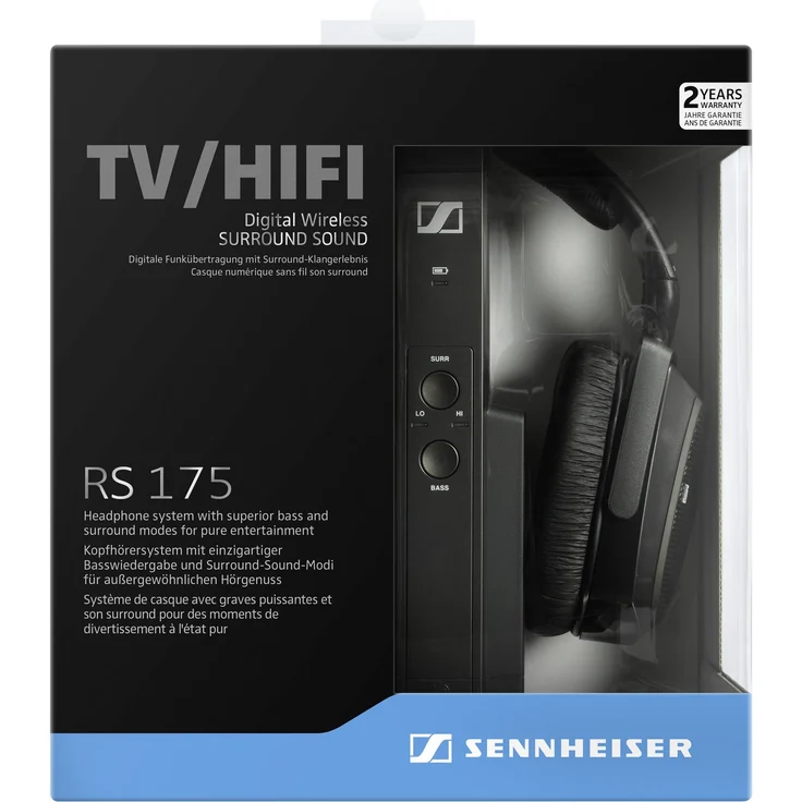 Sennheiser RS175-U Digitales Funkkopfhörersystem Over-Ear-Kopfhörer mit Bluetooth, schwarz – Bild 12