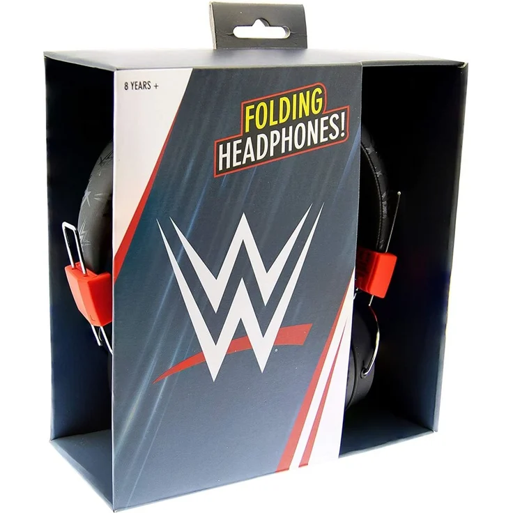 OTL Technologies TWEEN Kinder Kopfhörer WWE Wrestling Retro Logo Unisex Schwarz/Rot – Bild 2