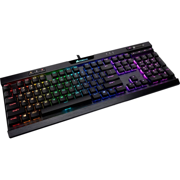 CORSAIR Gaming K70 RGB MK.2 LOW PROFILE RAPIDFIRE Mechanical - Tastatur - backlit - USB - USA QWERTY - CHERRY MX Low Profile RGB Speed - eloxiertes Aluminium (CH-9109018-NA) – Bild 10