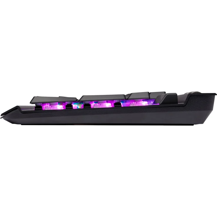 CORSAIR Gaming K70 RGB MK.2 LOW PROFILE RAPIDFIRE Mechanical - Tastatur - backlit - USB - USA QWERTY - CHERRY MX Low Profile RGB Speed - eloxiertes Aluminium (CH-9109018-NA) – Bild 2