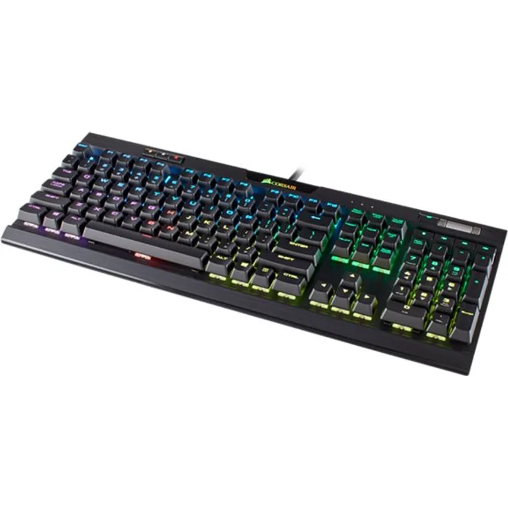 CORSAIR Gaming K70 RGB MK.2 LOW PROFILE RAPIDFIRE Mechanical - Tastatur - backlit - USB - USA QWERTY - CHERRY MX Low Profile RGB Speed - eloxiertes Aluminium (CH-9109018-NA) – Bild 9