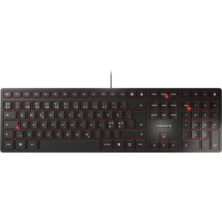 CHERRY KC 6000 SLIM - Tastatur - USB - Pan-Nordic QWERTY - CHERRY SX - Schwarz (JK-1600PN-2) – Bild 2