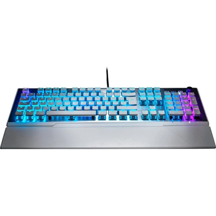 Roccat Vulcan 122 - Mechanische Gaming Tastatur, AIMO LED Einzeltastenbeleuchtung, Titan Switches, Aluminiumoberfläche, Multimedia-Tasten, Handballenauflage, Tactile Switch, weiß (Englisch QWERTY) – Bild 3