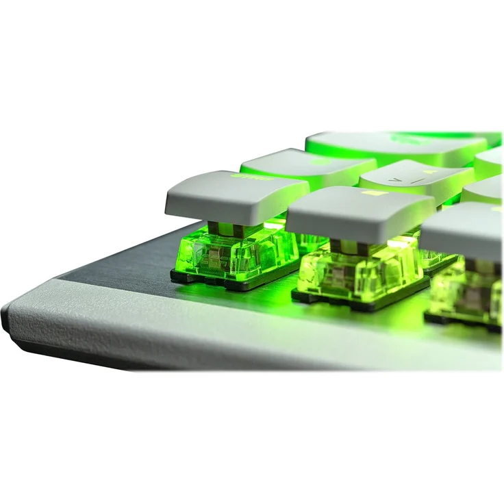 Roccat Vulcan 122 - Mechanische Gaming Tastatur, AIMO LED Einzeltastenbeleuchtung, Titan Switches, Aluminiumoberfläche, Multimedia-Tasten, Handballenauflage, Tactile Switch, weiß (Englisch QWERTY) – Bild 5