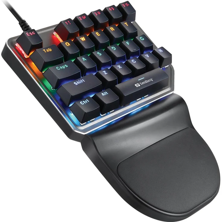 Sandberg RageStorm - Tastenfeld - hintergrundbeleuchtet - USB - Outemu Blue (640-18) – Bild 2