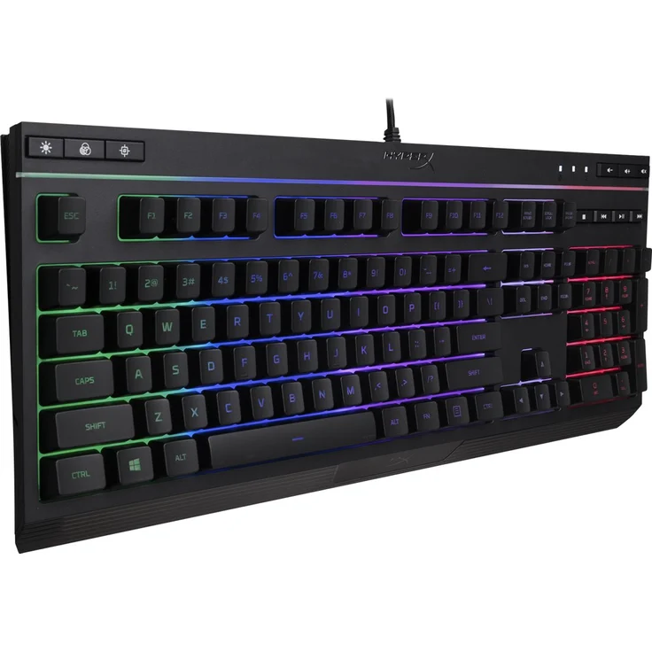 HyperX Alloy Core RGB Tastatur USB QWERTY US Englisch Schwarz - Tastaturen (Standard, USB, Membran-Schlüsselschalter, QWERTY, RGB-LED, Schwarz) – Bild 2