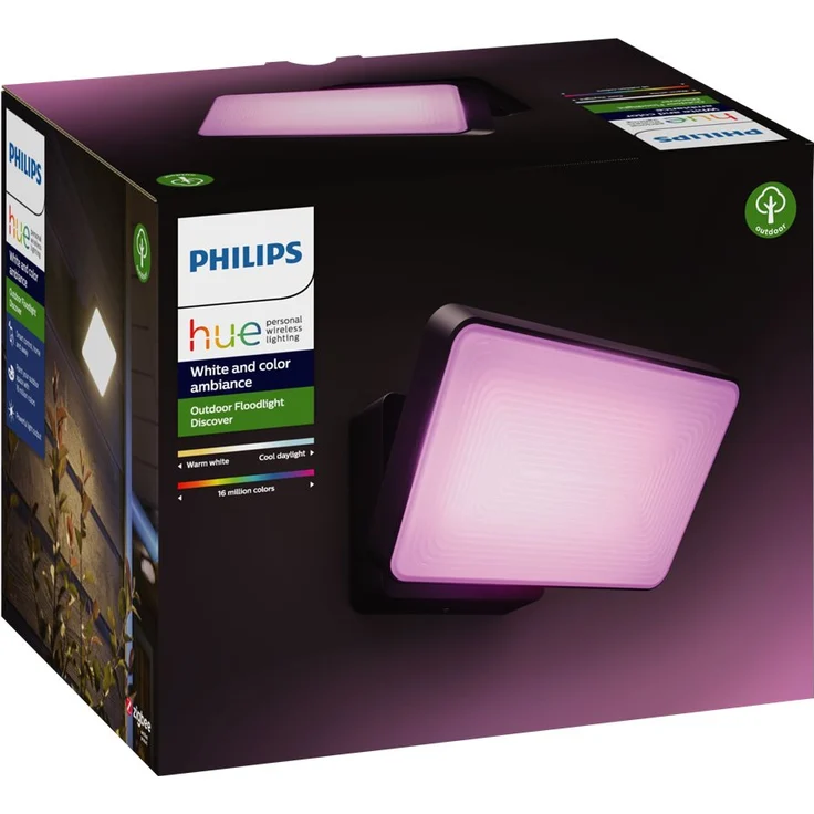 Philips Hue White and Color Ambiance LED Flutlicht Discover, für den Außenbereich, dimmbar, bis zu 16 Millionen Farben, steuerbar via App, kompatibel mit Amazon Alexa (Echo, Echo Dot) – Bild 4
