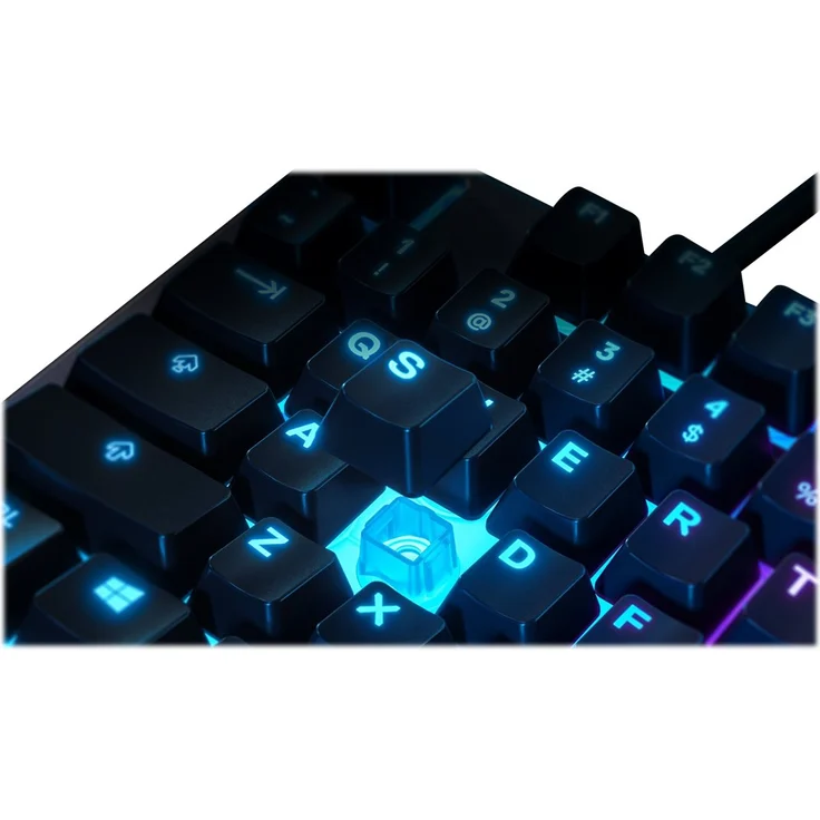 SteelSeries Apex 3 - Gaming Tastatur - 10-Zonen RGB-Beleuchtung - Premium magnetische Handballenauflage - Deutsches (QWERTZ) Layout – Bild 4