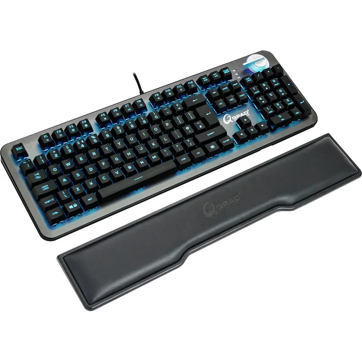 QPAD MK-95 - Tastatur - mit Lautstärkerad - backlit - USB - Deutsch QWERTZ (4715109798364) – Bild 2