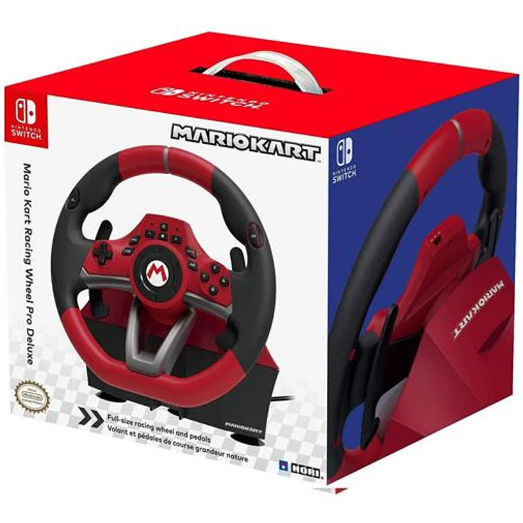 Hori Mario Kart Racing Wheel Pro Deluxe Schwarz, Rot (NSW-228U) (Switch) – Bild 5