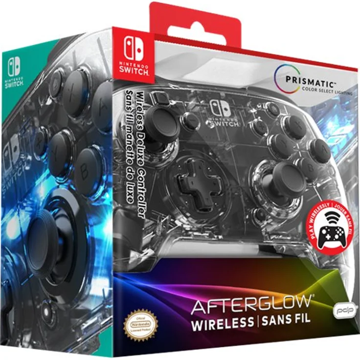 PDP Wireless Afterglow Deluxe Controller Transparent (500-137-EU) (Switch) – Bild 5