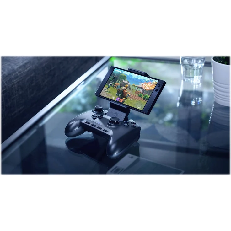 Razer Raiju - Mobile Mobiler Gaming-Controller für Android, ergonomisches Layout mit Multifunktionstasten, Hair-Trigger-Modus, verstellbare Smartphone-Halterung, Konfiguration über mobile App, schwarz (RZ06-02800100-R3M1) – Bild 9
